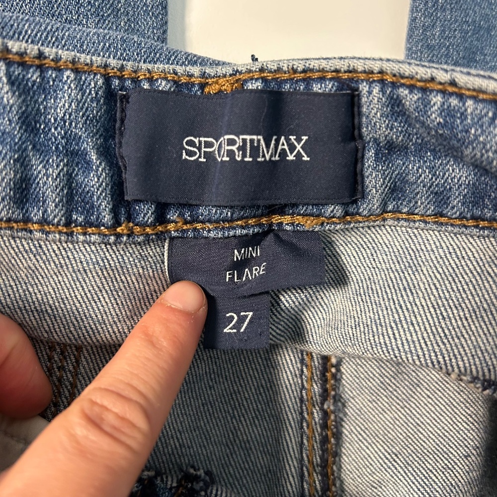 sportmax perfect fit mini flare‎ women's denim jeans size 27 medium wash - Picture 5 of 10